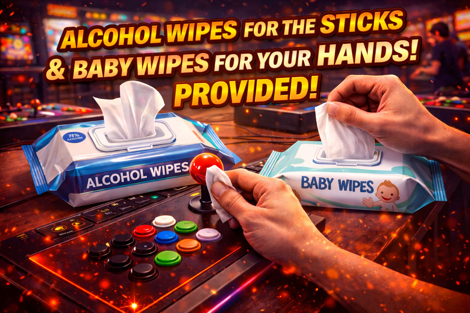 Wipes provided